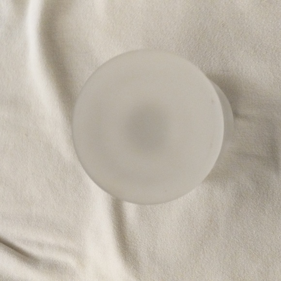 Vintage frosted glass candle/trinkets Used - Picture 4 of 5